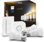 Philips Hue Starterspakket E27 Lichtbron met Bridge en Dimmer Switch warm tot koelwit licht 3 x 9 5W Bluetooth - Thumbnail 2