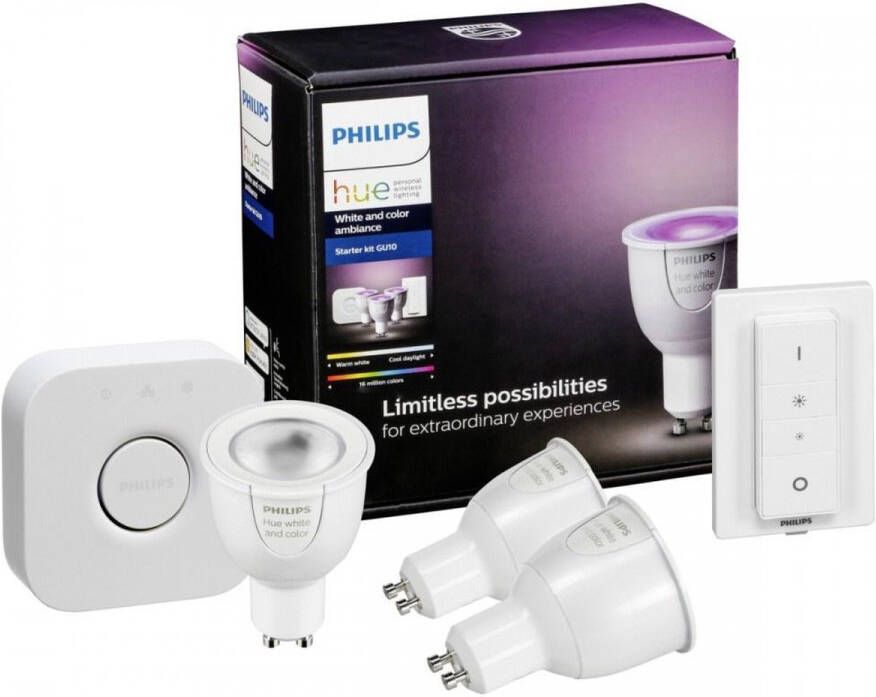 Philips Hue starterspakket White and Color Ambiance GU10