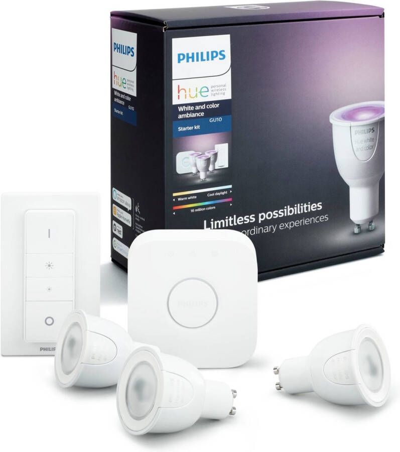 Philips Hue starterspakket White and Color Ambiance GU10
