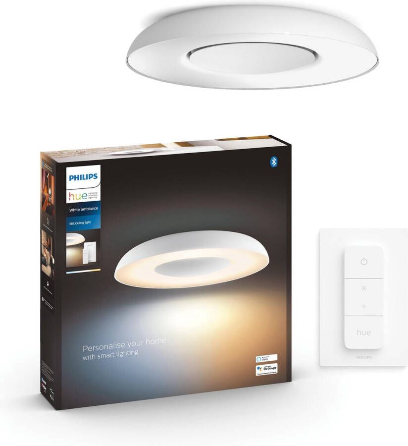 Philips Hue Still plafondlamp White Ambiance wit Bluetooth incl. 1 dimmer switch