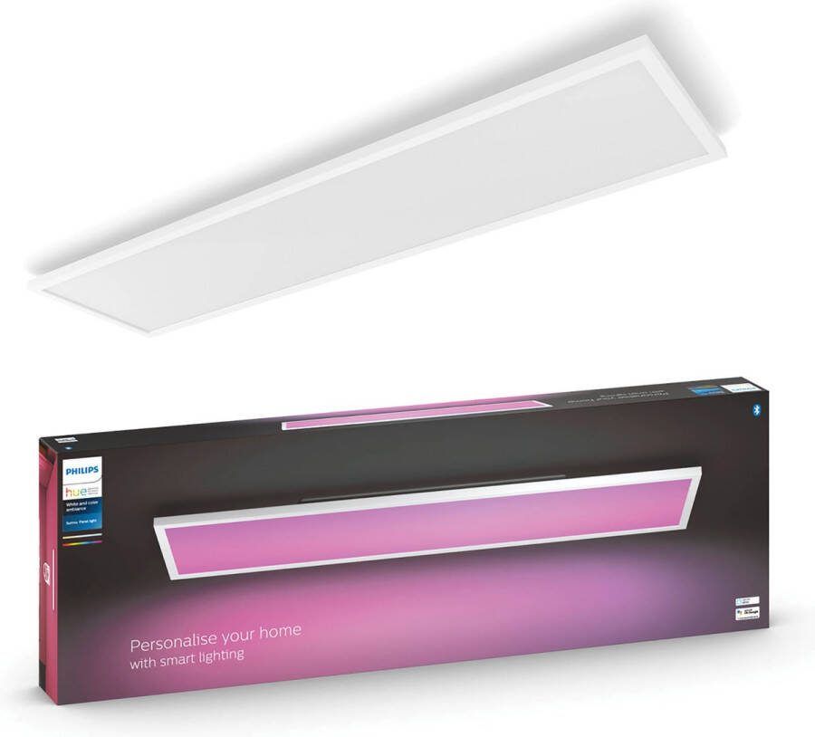 Philips Hue Surimu paneellamp White and Color Ambiance rechthoekig 120 x 30 cm Bluetooth