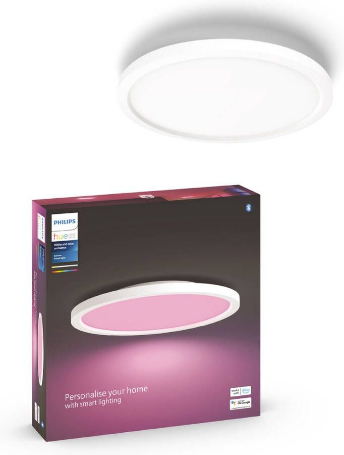 Philips Hue Surimu paneellamp wit en gekleurd licht wit vierkant - Foto 2