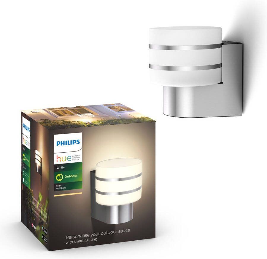 BCC Philips Hue Philips Hue White Tuar Wandlamp Inox