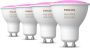 Philips Hue Uitbreidingspakket White and Color Ambiance GU10 4 Lampen - Thumbnail 1