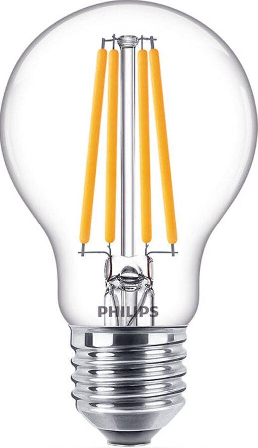 Philips LED Filament E27 10.5W (100W) Koel Wit Licht Niet Dimbaar