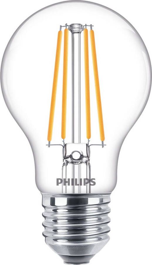 Philips Classic Ledbulb A60 E27 8.5w 2700k 1056lm 230v Helder 3-pack Warm Wit