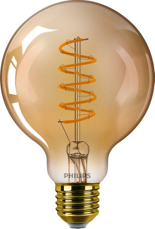 Philips LED Globe Spiraal Goud 25 W E27 Dimbaar extra warmwit licht