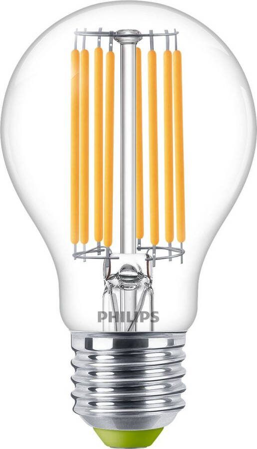 Philips LED lamp Transparant 60 W E27 warmwit licht 2-pack Bespaar op energiekosten