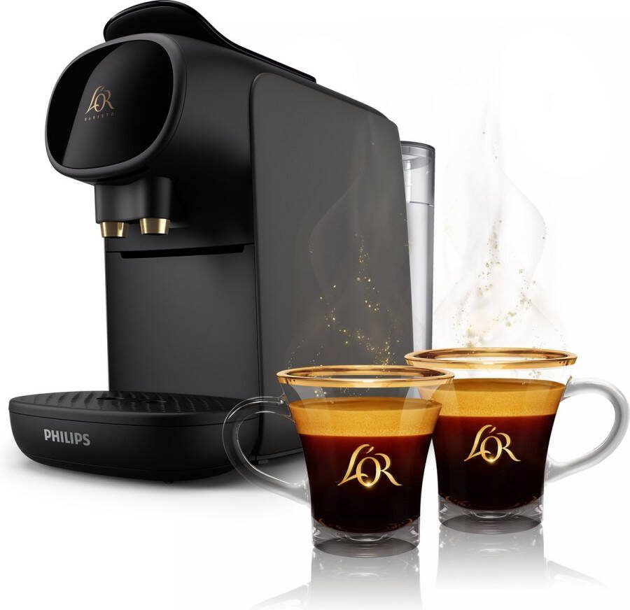 Philips L'Or Barista Sublime LM9012 21 Koffiecupmachine voor L'Or Espresso & Barista Koffiecups Grijs Inclusief 2 L'or glazen