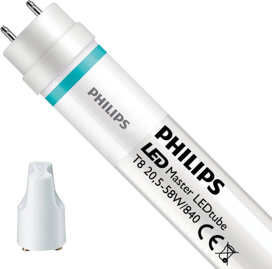 Philips Led | Led Buis T8 Master Value (em mains) High Output 20.5w 3100lm 840 Koel Wit | 150cm