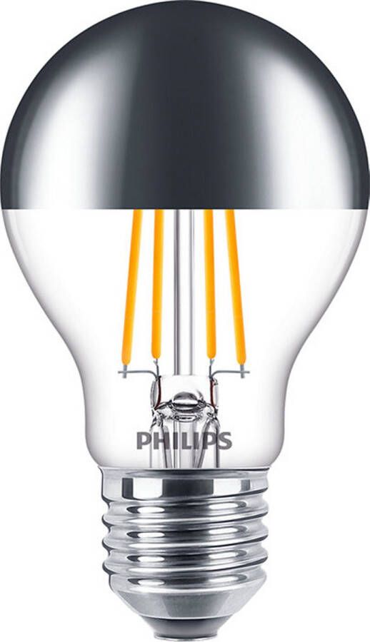 Philips MASTER Value LEDbulb E27 Peer Spiegel 7.2W 650lm – 827 Zeer Warm Wit | Beste Kleurweergave Dimbaar Vervangt 60W