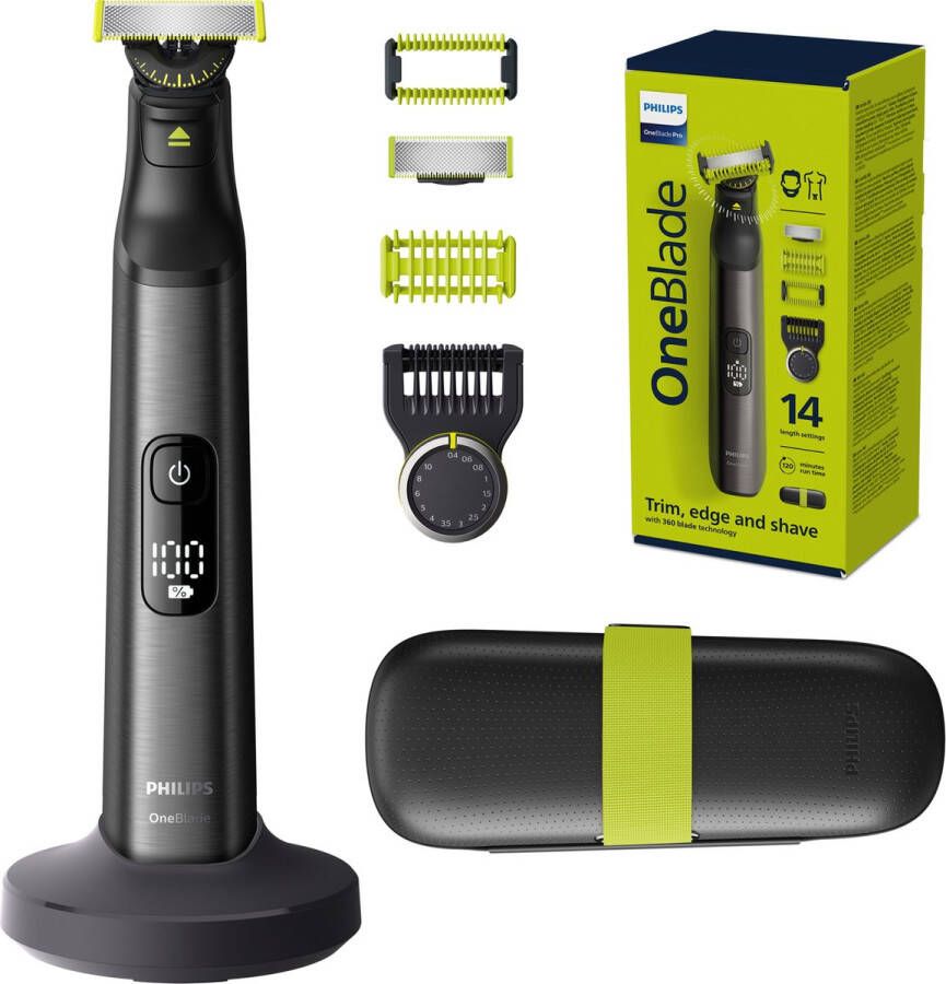 Philips OneBlade Pro 360 Face + Body QP6651 30 Trimmer scheerapparaat en styler