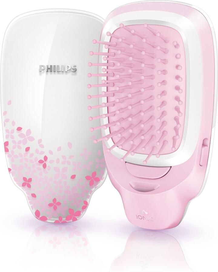 Philips EasyShine HP4588 00 haarstyler Straightening stijlborstel Roze Wit