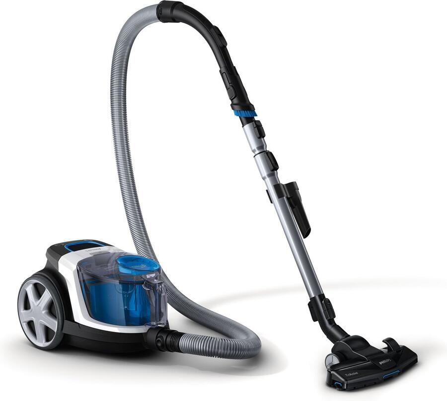 Philips zakloze stofzuiger PowerPro Compact FC9332 09 wit zwart