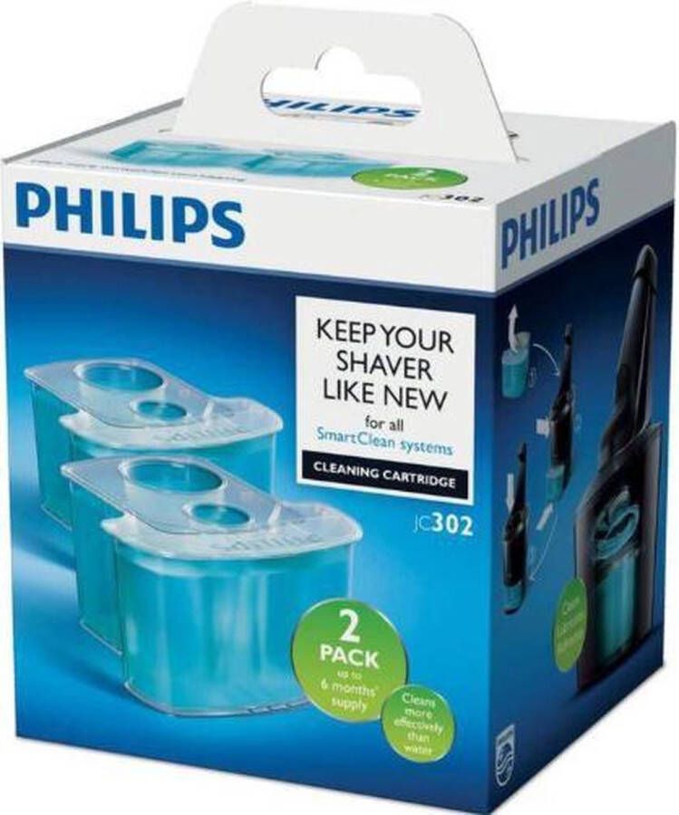 Philips reiniging reiniger cartridge scheerapparaat SmartClean 2 stuks reinigingsmiddel shaver