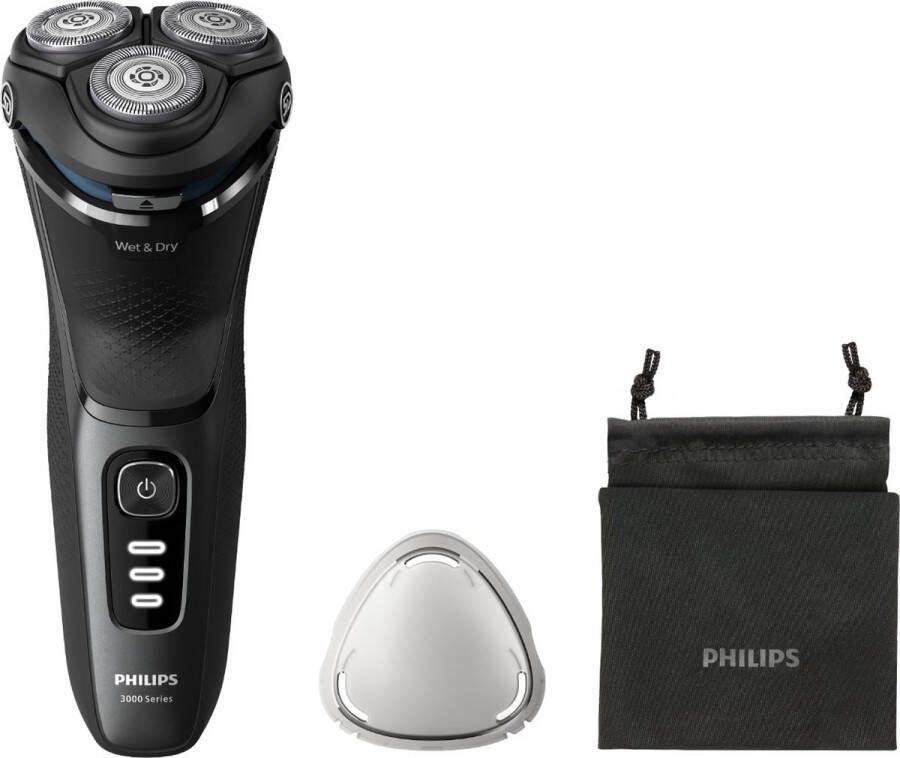 Philips S3244 12 Roterend scheerapparaat SkinProtect Zwart Batterij Accu Lithium-Ion (Li-Ion) 60 min