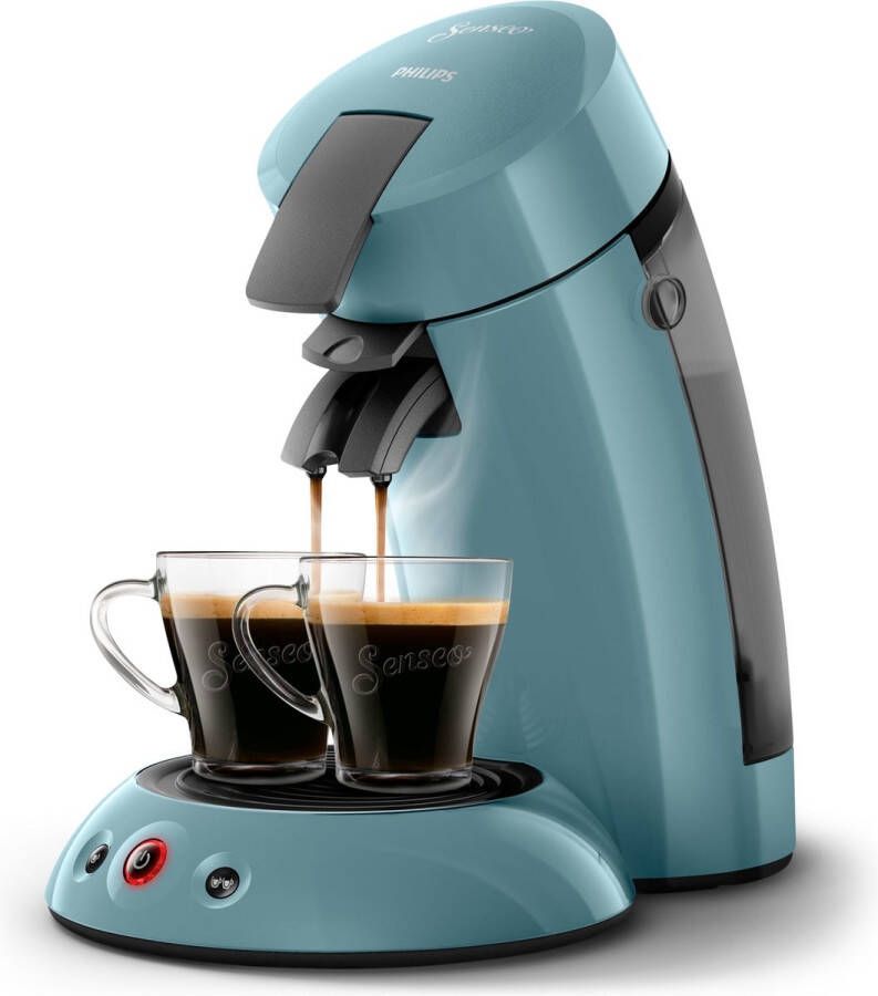 Philips HD6553 21 SENSEO ORGINAL koffiepadmachine Aromabooster Crema plus 1 of 2 kopjes Blauwgrijs