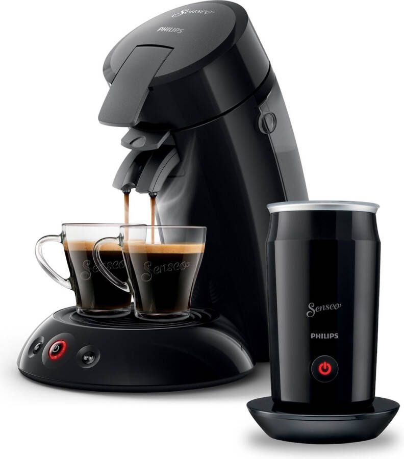 Philips Senseo Original HD6553 65 Koffiepadmachine met melkopschuimer Zwart