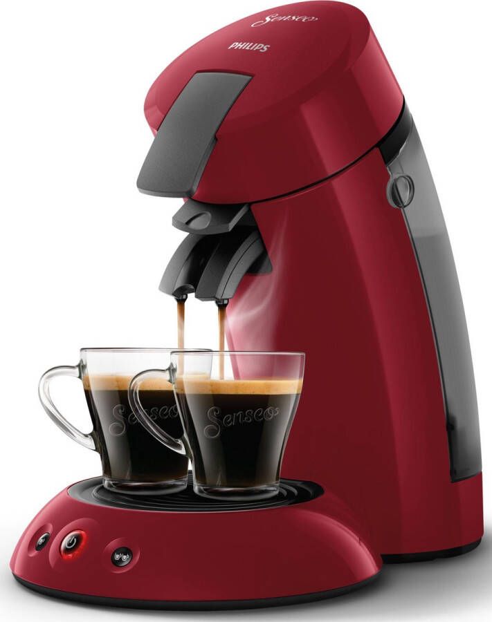 Philips Senseo Original HD6553 80 Koffiepadmachine voor max 2 Kopjes Koffie Exclusief Koffiepads Rood