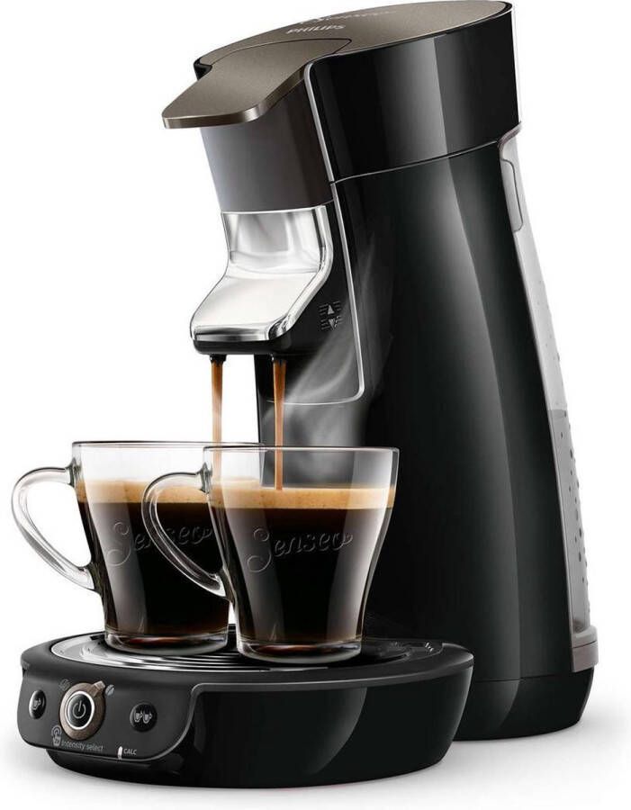 Philips Senseo Viva Café Duo Select HD6564 60 Koffiepadapparaat Zwart Beluga