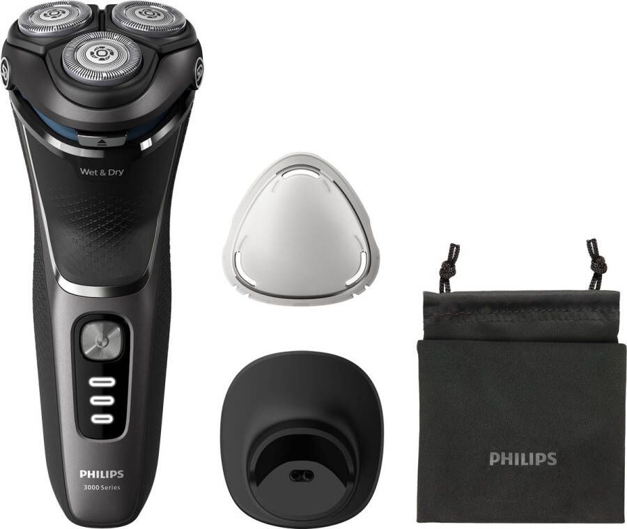 Philips Shaver Series 3000 S3343 13 Scheerapparaat Voor Mannen Donkergrijs