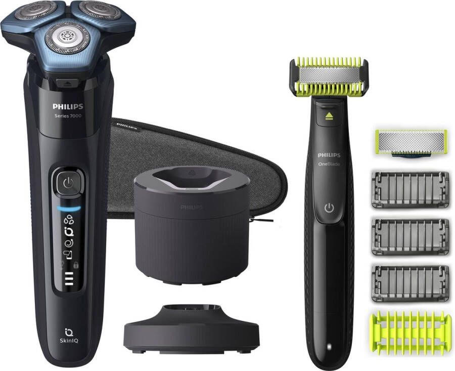 Philips SHAVER Series 7000 Elektrisch scheerapparaat + OneBlade QP2520 30