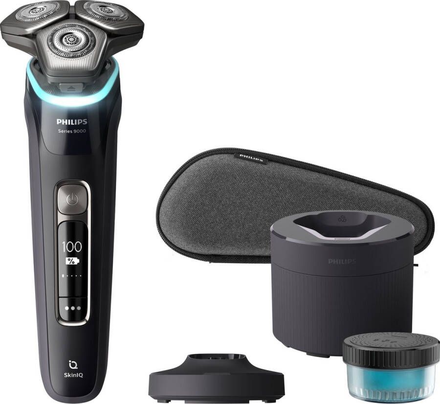 Philips Shaver Series 9000 S9976 55 Scheerapparaat Voor mannen Met Quick Clean Pod Donkergrijs