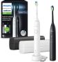 Philips Sonicare 5300 Series Elektrische Tandenborstels Wit & Zwart Duopack- 2 reisetuis Wittere tanden HX7109 01 - Thumbnail 1