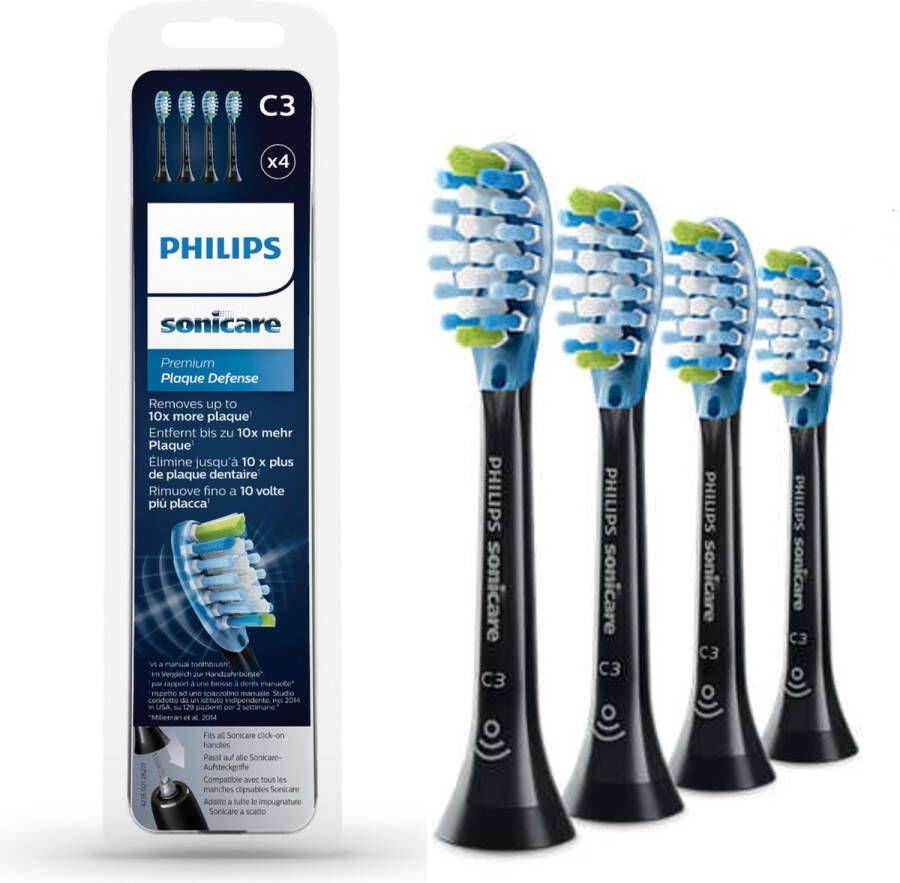 Philips Sonicare C3 Premium Plaque Defense HX9044 33 Opzetborstel 4 stuks