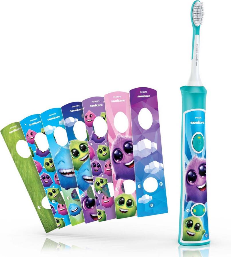 Philips Sonicare for kids HX6322 04 Elektrische Tandenborstel voor kinderen Blauw incl. extra opzetborstel