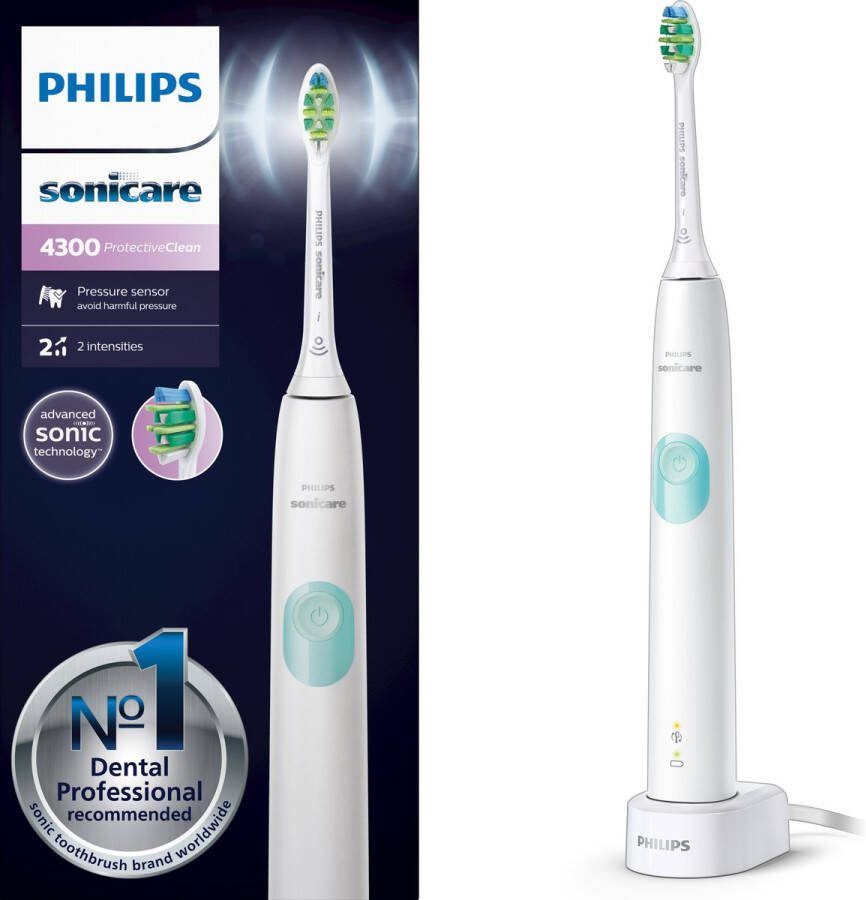 Philips Sonicare ProtectiveClean 4300 HX6807 63 Elektrische tandenborstel Wit