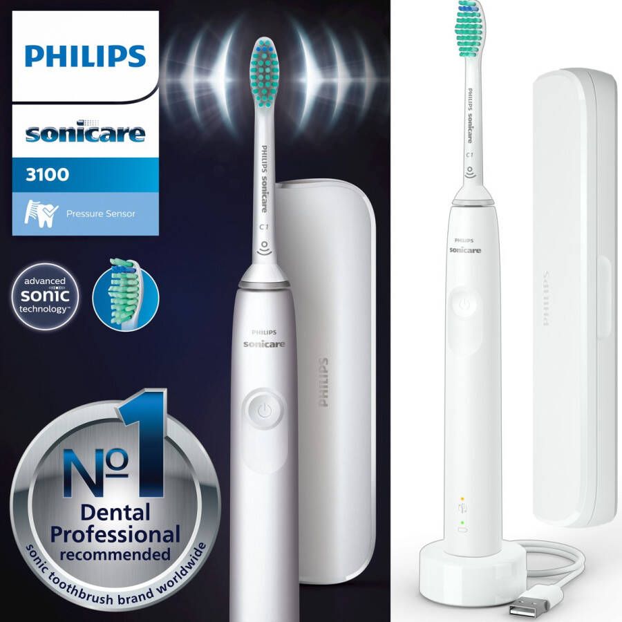 Philips 3100 series HX3673 13 Sonische technologie Sonische elektrische tandenborstel