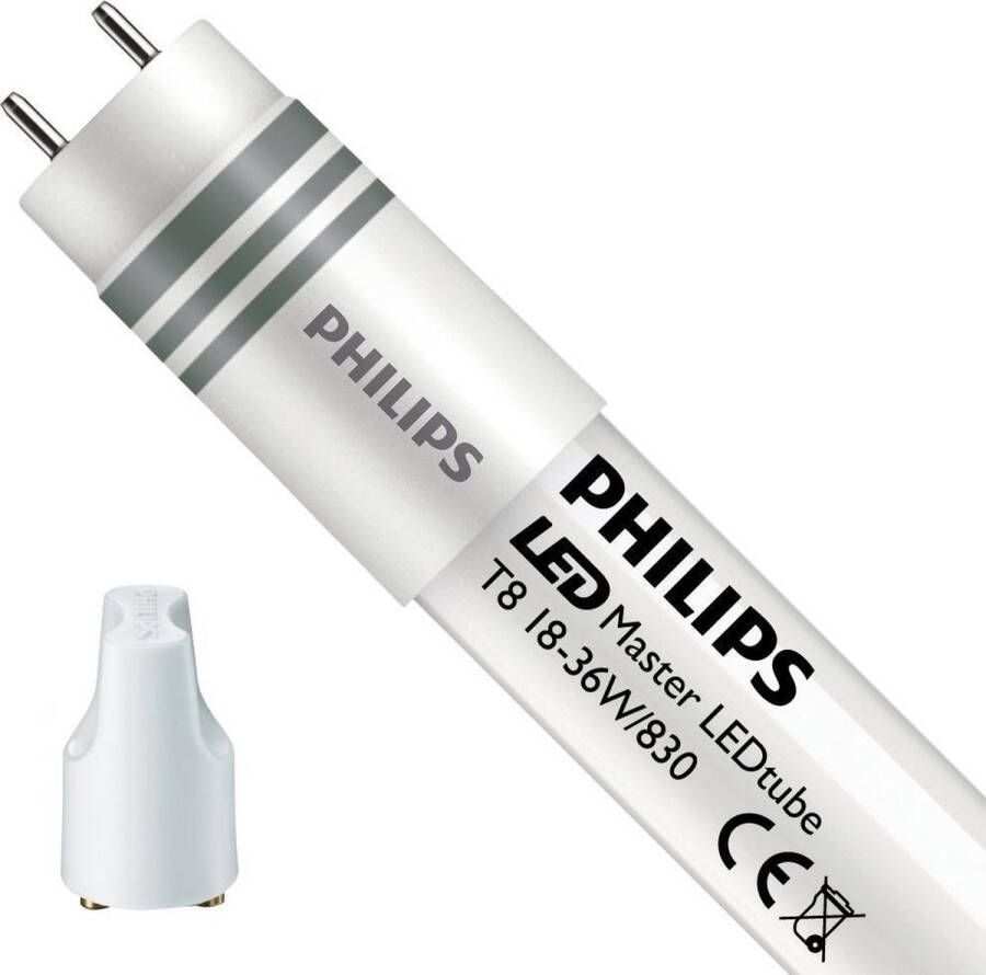 Philips Led Buis T8 Corepro (un) High Output 18w 1850lm 830 Warm Wit | 120cm Vervangt 36w