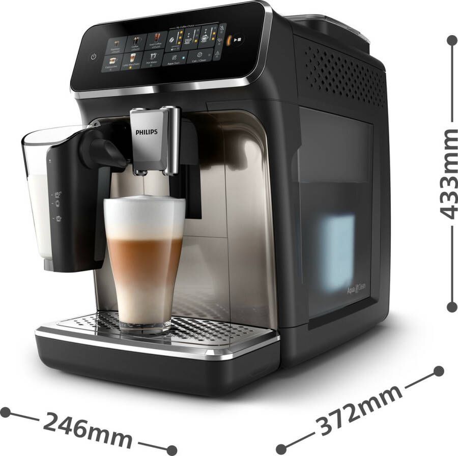 Philips volautomatische koffiemachine uit de 3300-serie zwart (EP3347 90)
