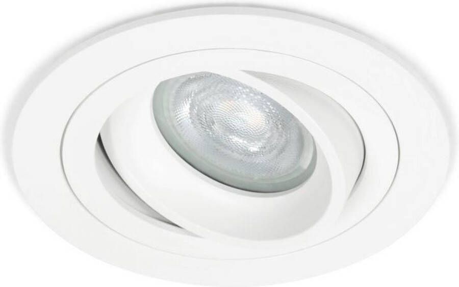 RTM Lighting Warmglow Inbouwspot Calvin -rond Wit -philips Warm Glow -dimbaar -3.7w -philips Led