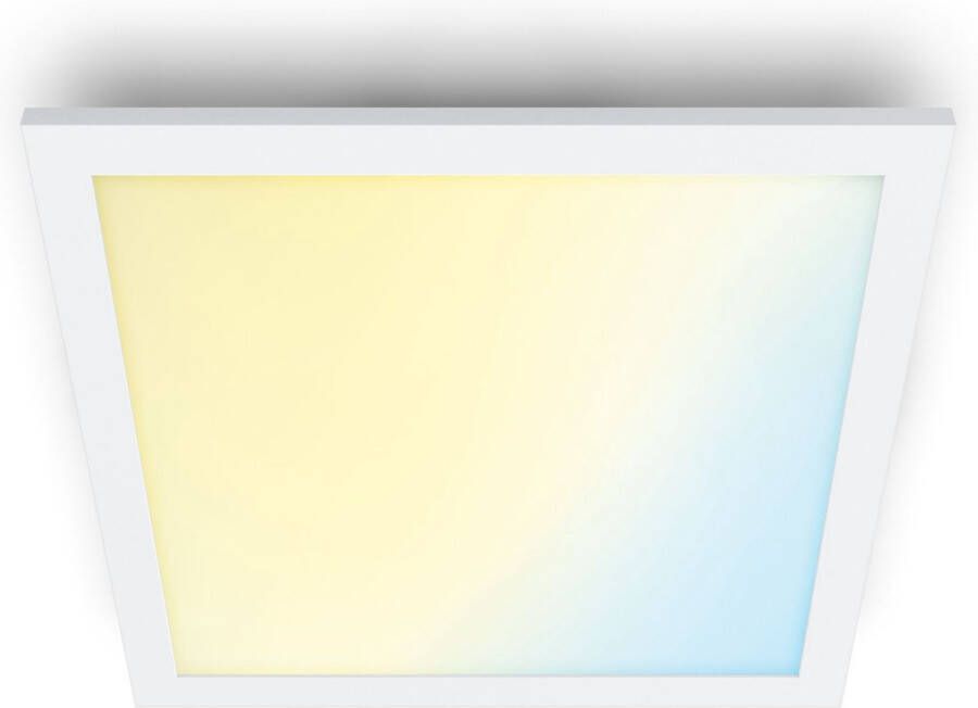 WiZ Plafondlamp Panel Vierkant Wit Slimme LED-Verlichting Warm- tot Koelwit Licht Geïntegreerd LED 36W