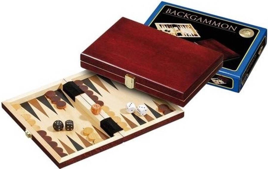 Philos 1100 Houten Backgammon koffer