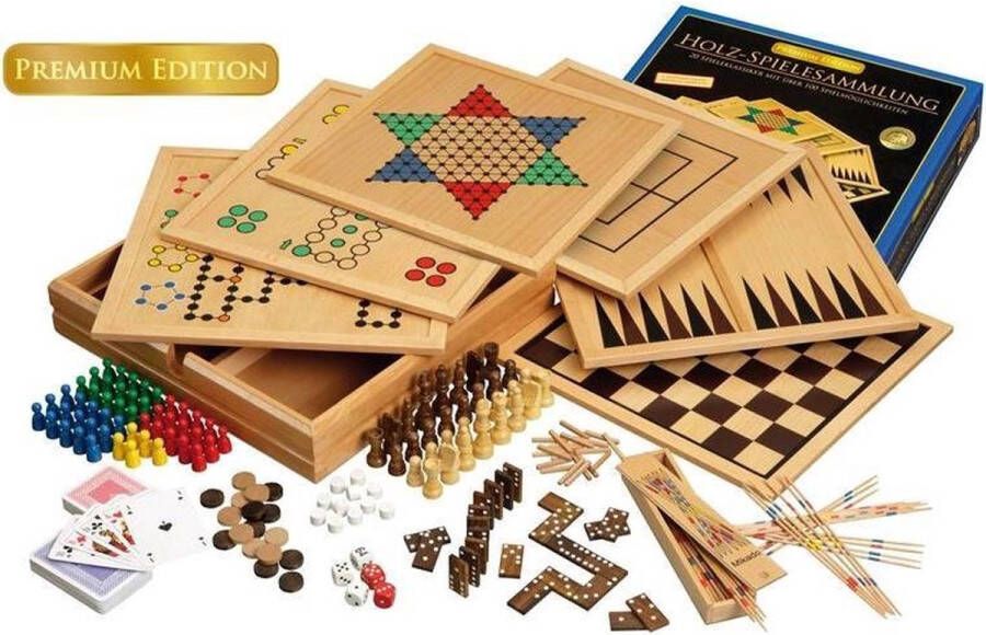 Philos houten game set compendium 100 premium