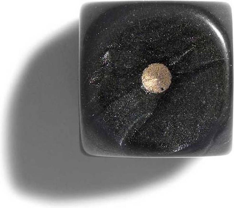 Philos parelmoer zwart dobbelstenen 12mm 36st. Dobbelstenen 36 stuks (parelmoer zwart)