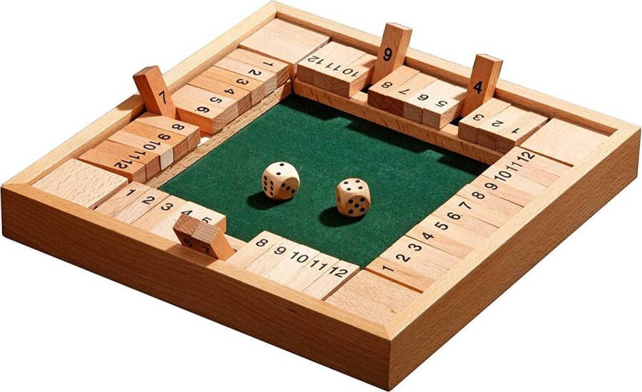 Philos Shut the Box 12 4 speler 245x245 mm Shut the Box