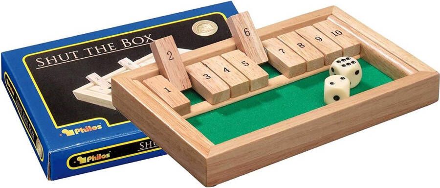 Philos Shut The Box mini 10 min Bordspel Strategie