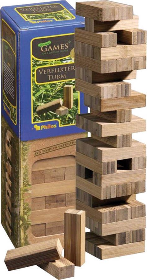 Philos Vallende Toren (Jenga) Bamboe