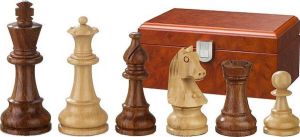 Philos verzwaarde schaakstukken staunton koningshoogte76mm met luxe opbergbox