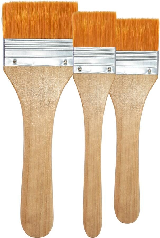 Phoenix Art Supplies Phoenix Penselenset Spalters Nylon haren 3 stuks