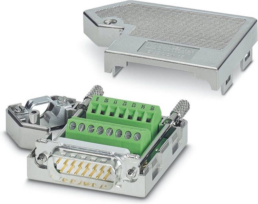 Phoenix Contact SUBCON 15 M-SH 2761606 D-sub stekker 180 ° Aantal polen: 15 Schroeven 1 stuk(s)