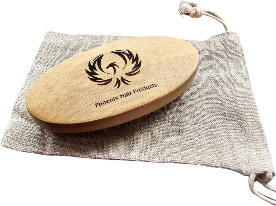 Phoenix Hair Products Phoenix Hair s Baardborstel Bamboe Baardverzorging Hoge Kwaliteit Gegraveerd Logo