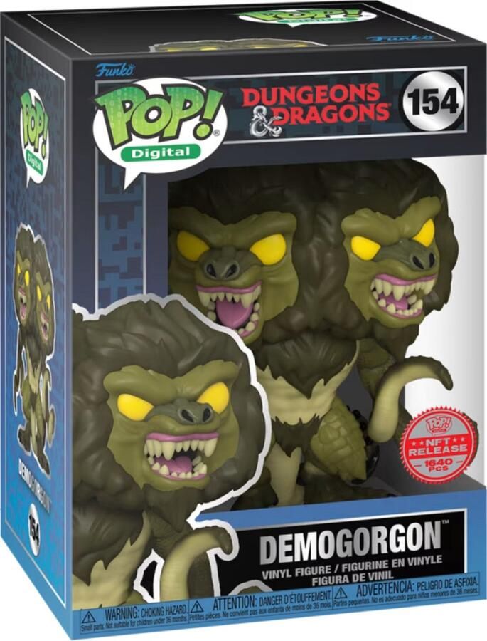Physical NFT POP! Digital Demogorgon 154 Legendary Dungeons & Dragons Exclusive