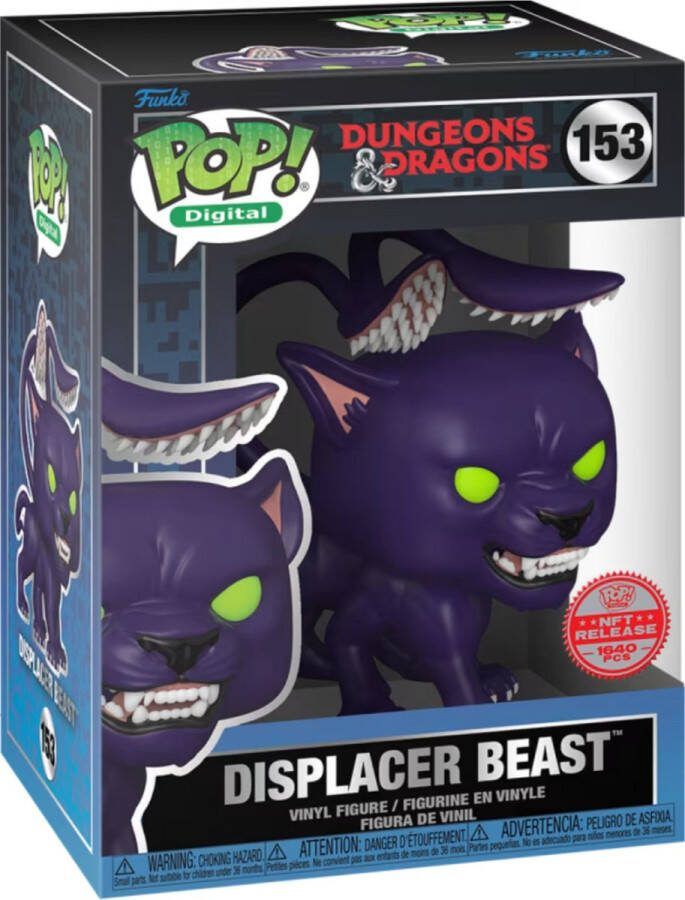 Physical NFT POP! Digital Displacer Beast 153 Legendary Dungeons & Dragons Exclusive