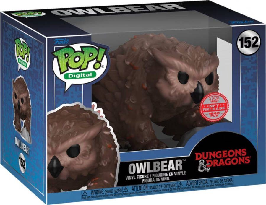 Physical NFT POP! Digital Owlbear 152 Legendary Dungeons & Dragons Exclusive