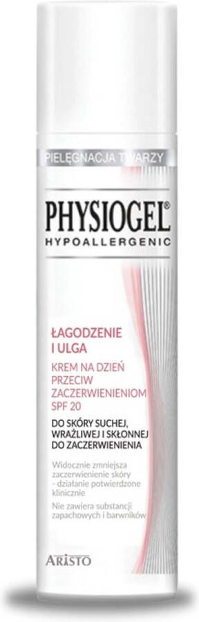 Physiogel Kalmerende en verlichtende dagcrème tegen roodheid SPF20 40ml